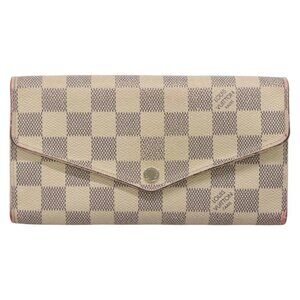 LOUIS VUITTON Damier Azur Portefeuille Sarah Long Wallet
